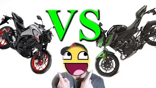 Yamaha MT-03 VS Kawasaki Z400