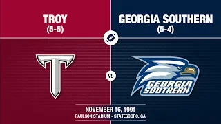 1991 Week 12 - Troy at Georgia Southern
