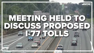 Meeting held to discuss proposed I-77 tolls