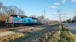 Brief Metra rush hour at Morton Grove ft. Amtrak Dash 8 and Metra SD70MACHs!