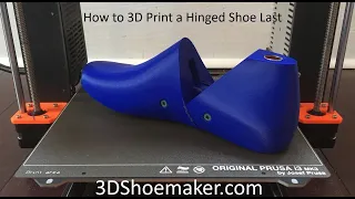 3D Printing a Shoe Last with a Working Hinge