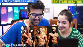 Pakistani Couple Reacts To Best Dialogues Of 3 Khans Of Bollywood | SRK | Amir Khan | Salman Khan