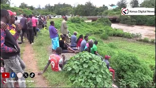 SAD!! Rescue Operation in search of a man who plunged into River Sagana with his Car underway!!