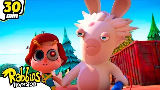 Happy Father's day Mad Rabbid! | RABBIDS INVASION | 30 Min New compilation | Cartoon for kids