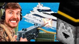 Пугод смотрит: Защитишь Яхту, Оставишь Себе! | Реакция - @MrBeast