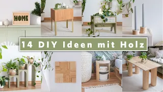 14 DIY Ideen aus Holz: Möbel selber bauen, Deko basteln & Ikea Hacks