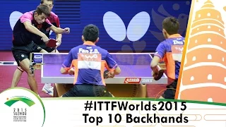 Top 10 - 2015 World Championships Backhands