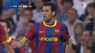 Sergio Busquets vs Real Madrid I Champions League SF 1st Leg 10/11 I All Touches and Actions