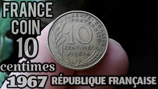 10 centimes france coin marianne coin collection dix centimes pièce ancienne france coin km929 1967