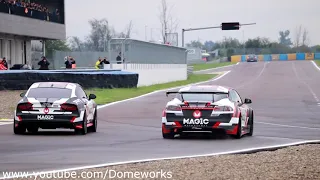 Audi RS7 VS Tesla Model S - Flatout on Straight! Magic motorsport