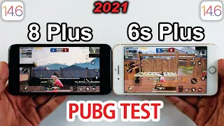 iPhone 6s Plus vs iPhone 8 Plus PUBG MOBILE TEST 2021 - IOS 14.6 PUBG TEST⚡