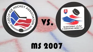 Mistrovství světa v hokeji 2007 - Skupina - Česko - Slovensko