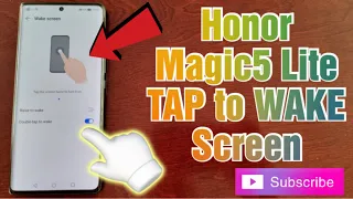 Honor Magic 5 Lite Activate Double-Tap to Wake| Simply Wakeup your screen  by Double Tapping it
