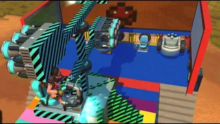 Playing SCRAP MECHANIC w/ Jamie my cousin | Tongue Twister  {14} (45)