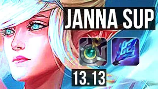 JANNA & Kai'Sa vs NAUTILUS & Ezreal (SUP) | 2/0/16, 2.5M mastery | EUW Grandmaster | 13.13