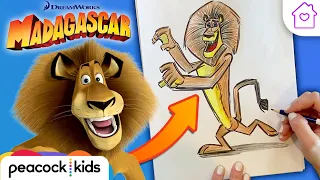 How to Draw ALEX from MADAGASCAR! | #CAMPDREAMWORKS DRAW-ALONG