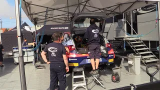 WRC Vodafone Rally de Portugal 2023 | First Teams at Service Park | Mechanics Working | Exponor