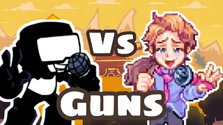[Friday Night Funkin'] Guns, but It's Senpai vs Tankman (+ IDV Mercenary Vocals)