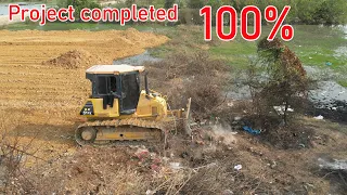 Project completed, Greatest activities of Team working Fill up land, By Bulldozer KOMATSU DR51PX