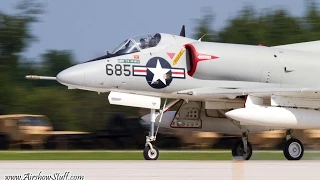 Douglas A-4 Skyhawk Landing - EAA AirVenture Oshkosh 2014