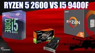 Ryzen 5 2600 vs i5 9400F | RTX 2060 | 13 Games Tested