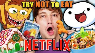 Try Not To Eat - Netflix ft. James Rallison (Bojack Horseman, OddBalls, Big Mouth) | People vs Food