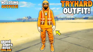 GTA 5 ONLINE NEW ORANGE JOGGERS TRASH VEST GLITCH TRYHARD MODDED OUTFIT 1.59 (NO TRANSFER GLITCH)