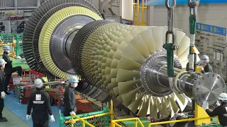 Amazing Gas Turbine Manufacturing Process And Satisfying CNC Machine In Working