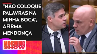 Mendonça e Moraes batem boca durante julgamento de réu do 8 de Janeiro