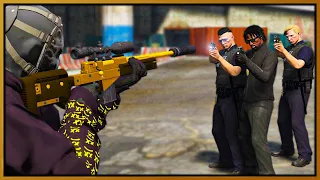 GTA 5 Roleplay - HITMAN SNIPES EVERY COP ON DUTY | RedlineRP