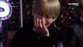 BTS's Reaction to SUGA and SURAN's speech on MMA 2017