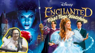 FIRST TIME WATCHING: Enchanted (2007) REACTION | JuliDG