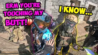 What Is SHE TOUCHING!?😳👀 Paintball Funny Moments & Fails