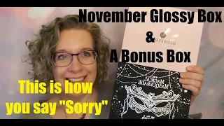 Glossy Box: The November Box and the Apology Box