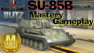 WOT Blitz SU-85B Mastery Gameplay