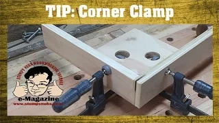 Woodworking Quick Tip #28- Homemade corner clamp for glue-ups