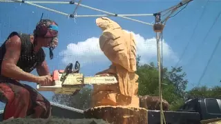 Eagle Chainsaw Carving