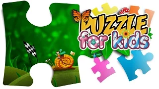 Games for Kids: Cartoon snail for kids puzzle