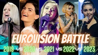 Eurovision Battle - 2019 vs 2020 vs 2021 vs 2022 vs 2023