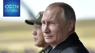 El presidente ruso presente en ejercicios de guerra más grandes de Rusia