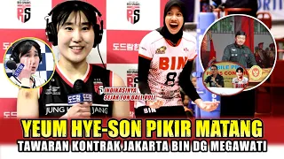 DIPUTUSKAN RESMI‼️Tangis Haru Pecah YEUM HYE-SON Langsung Ditawari Komandan Se Team dg MEGAWATI!