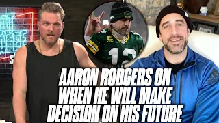 Aaron Rodgers Tells Pat McAfee What Will Play Into Decision On His Future