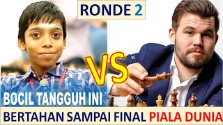 RONDE 2 | FINAL PIALA DUNIA CATUR 2023 | Magnus Carlsen VS Bocil India Praggnanandhaa