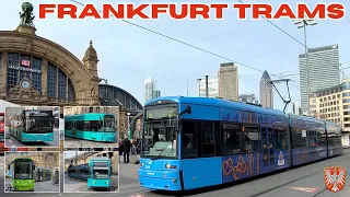 Beautiful TRAMS in FRANKFURT am Main 🇩🇪 - 4K
