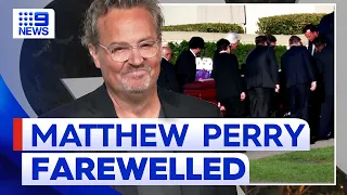 Matthew Perry’s family and friends attend late actor's funeral | 9 News Australia