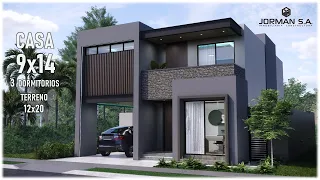 House Design | Modern House Design | 9x14m 2 Storey | 3 Bedrooms