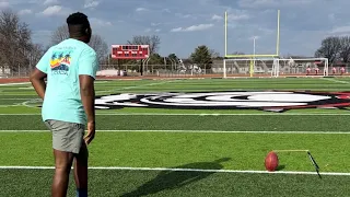 Trying to make an 80 yard field goal 😤