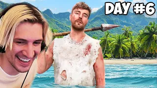 7 Days Stranded On An Island | xQc Reacts to MrBeast