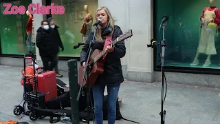 Zoe Clarke live Cover of Run by Snow Patrol from Grafton Street Dublin Brown Thomas