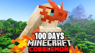 I Spent 100 DAYS in the UPDATED POKEMON Minecraft Mod Against my Rival!! (Duos Cobblemon)